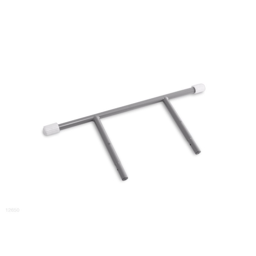 Barra inferior tipo "U" que forma um dos pés da escada de degraus desmontáveis de 122cm de altura.