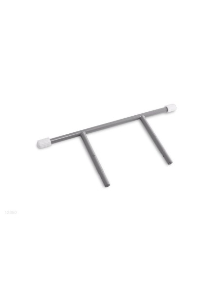 Barra inferior tipo "U" que forma um dos pés da escada de degraus desmontáveis de 122cm de altura.