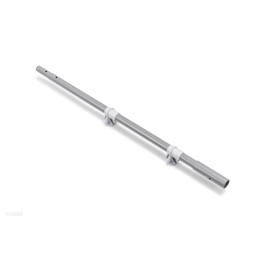 Barra inferior tipo "B" que forma uno de los pies de la escalera de peldaños desmontables de 132cm de altura.
