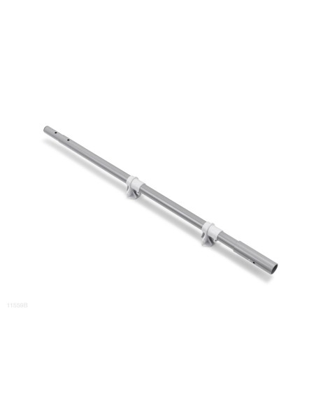 Barra inferior tipo "B" que forma um dos pés da escada de degraus removíveis de 132cm de altura.