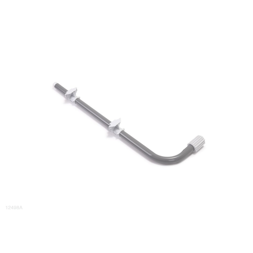 Barra inferior tipo "B" que forma um dos pés da escada de degraus desmontáveis de 132cm de altura.                              