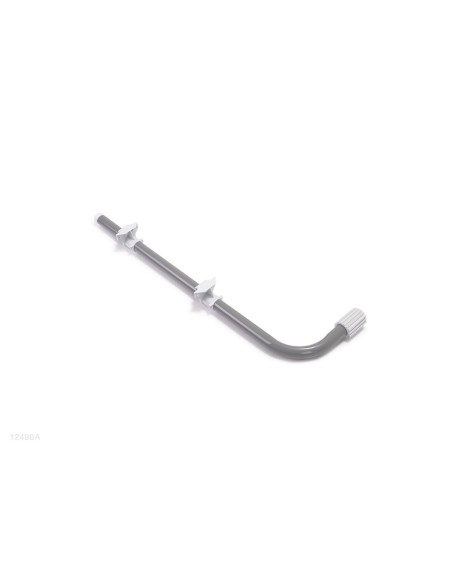 Barra inferior tipo "B" que forma um dos pés da escada de degraus desmontáveis de 132cm de altura.                              