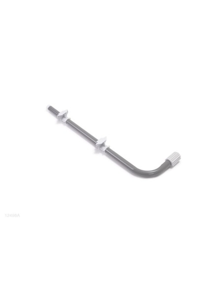 Barra inferior tipo "B" que forma um dos pés da escada de degraus desmontáveis de 122cm de altura.
