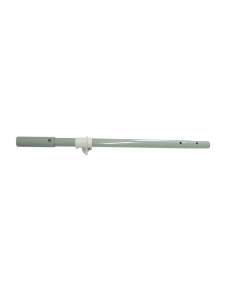 Barra superior tipo "B" que forma um dos apoios da escada de degraus desmontáveis de 122cm de altura.