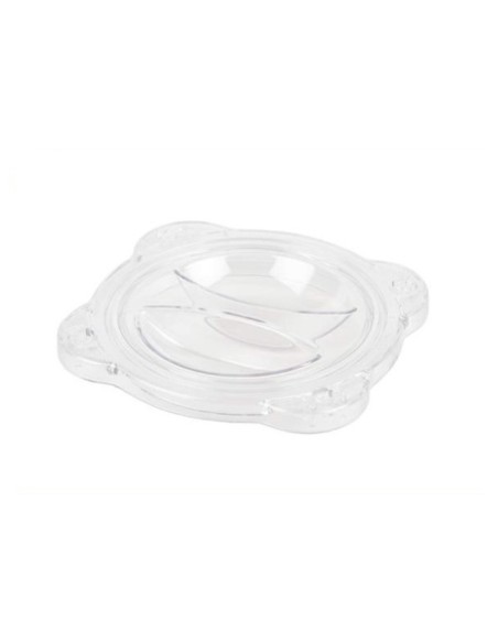 Tapa de plástico transparente utilizada para cerrar el compartimento de la célula electrolítica de los Spas de Jets