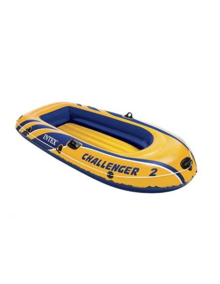 Barco hinchable Intex Challenger para 2 personas. Incluye: asa sólida en proa. Fabricado en vinilo resistente, las medidas son: