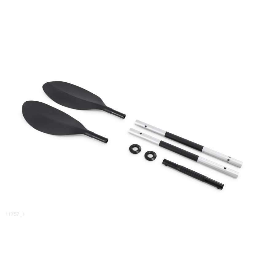 Remo duplo de alumínio com 218cm de comprimento ideal para uso em kayak.