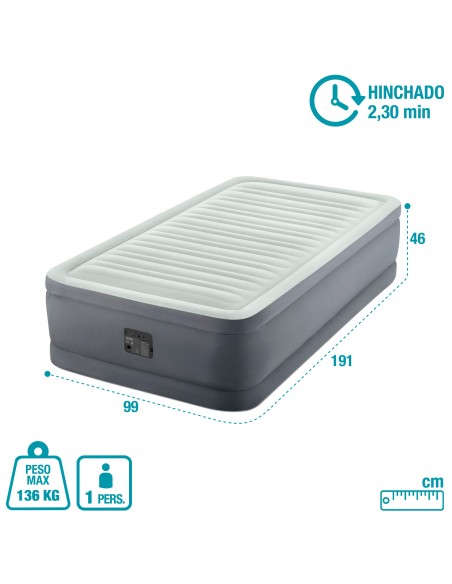 Cama de aire individual PremAire | INTEX