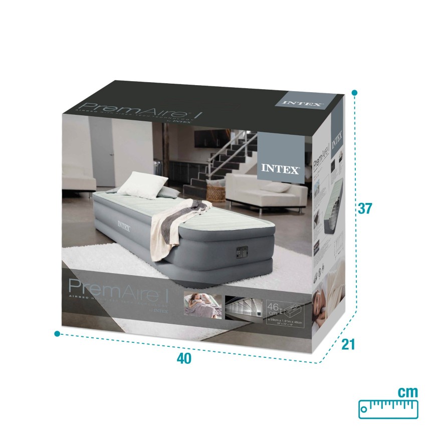 Cama de aire individual PremAire | INTEX