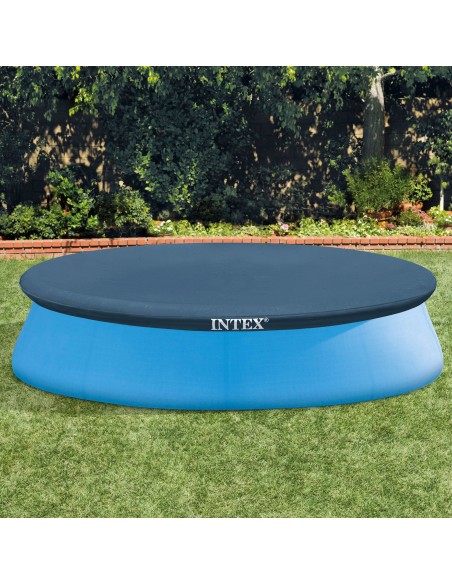 Cobertura INTEX de 284 cm exclusiva para piscinas Easy Set de 305 cm de diâmetro. Fabricada com vinil resistente de 18 mm, possu