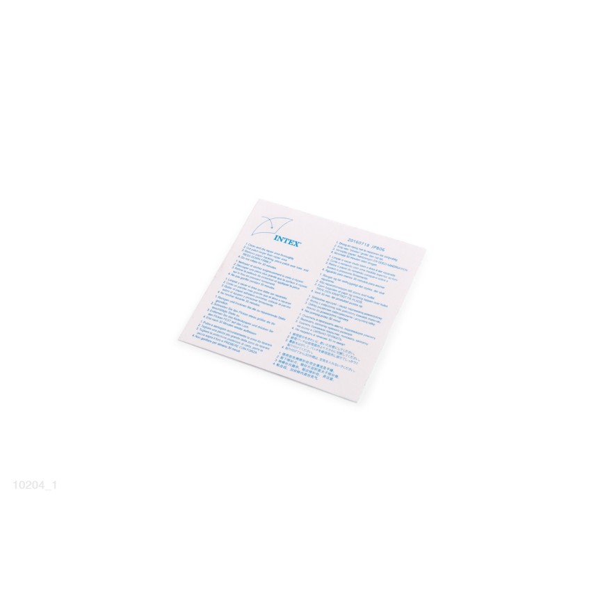 Remendos de reparação de vinil transparente de 7x7cm para piscinas de brinquedo e centros de jogos.                             