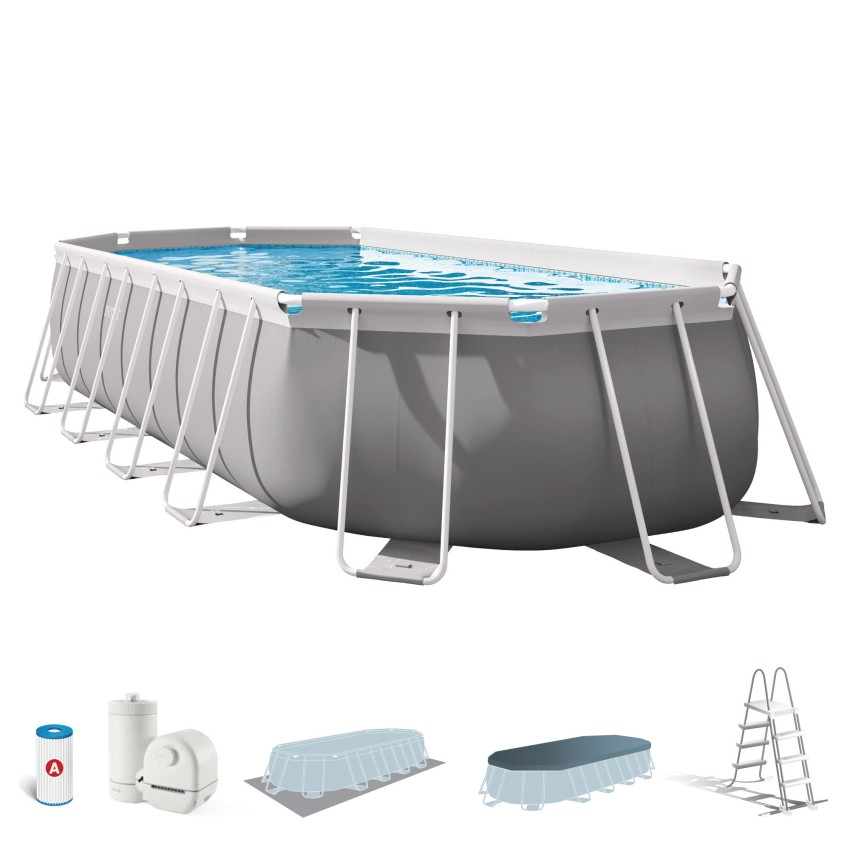 Piscina oval + boma- Piscinas removíveis | Intex.pt
