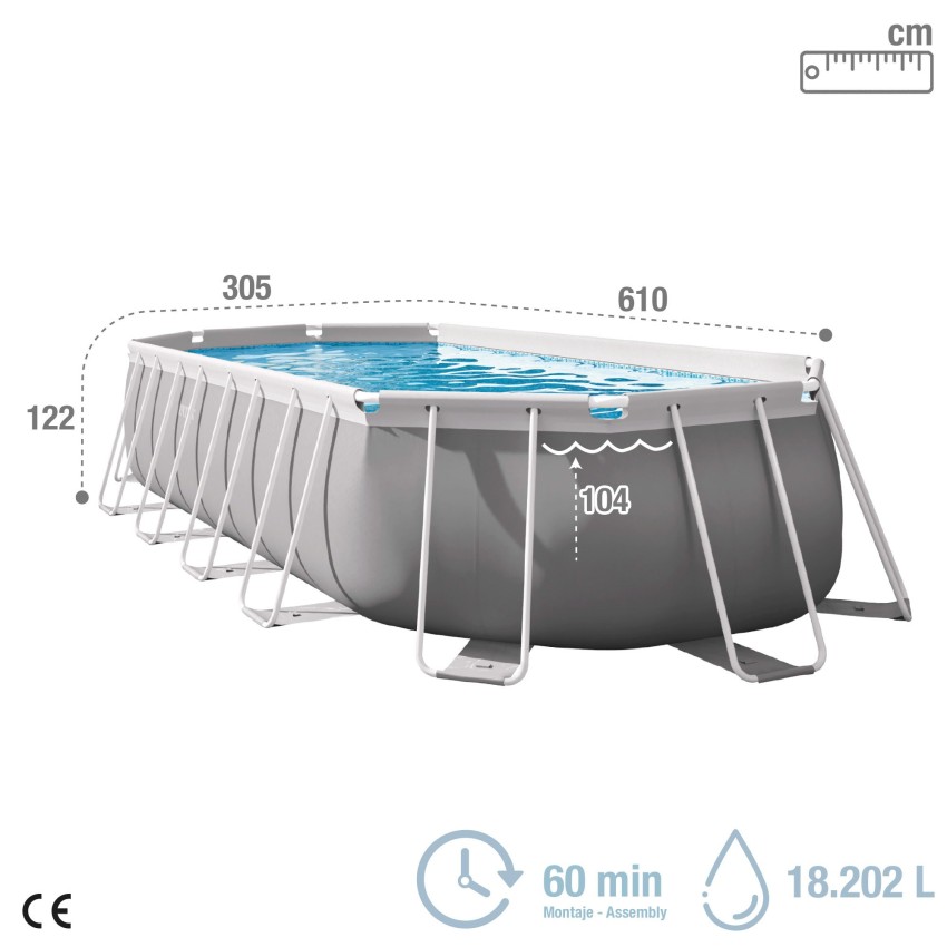 Piscina oval + boma- Piscinas removíveis | Intex.pt