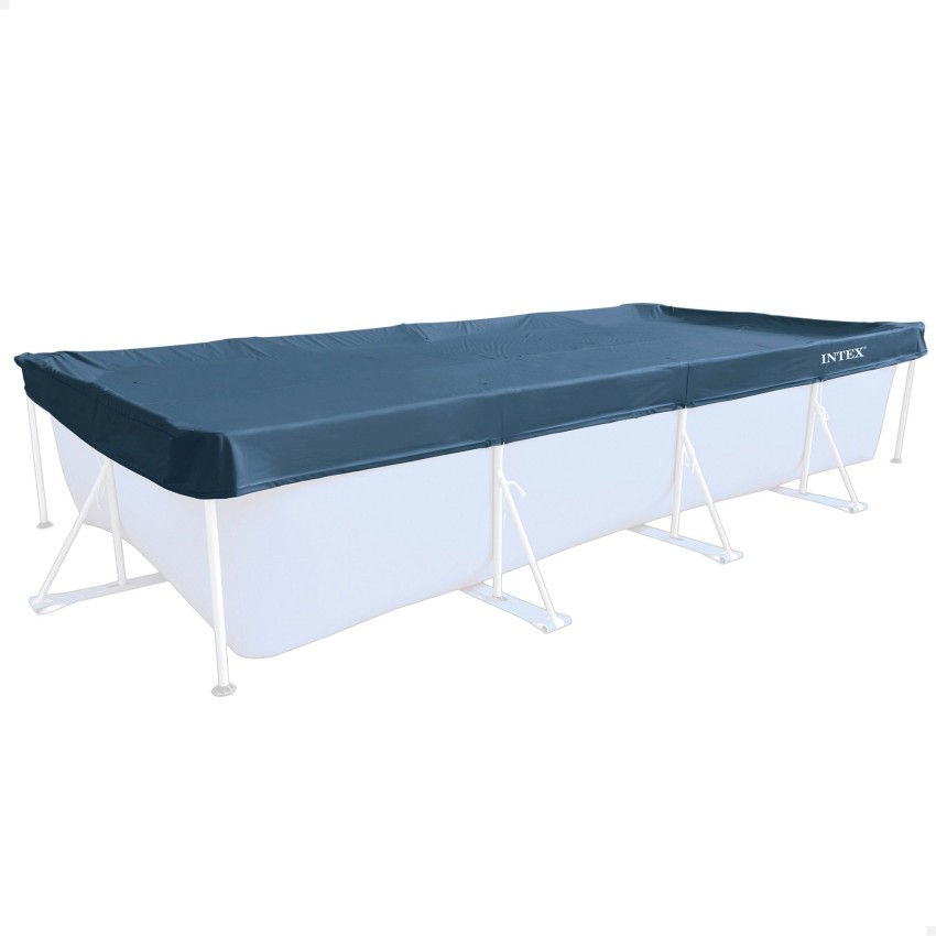 Cobertura INTEX de 460x226 cm exclusiva para piscinas Small/Metal Frame de 450x 220 cm. Feita com vinil resistente de 18 mm de e