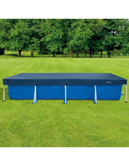 Cobertura INTEX de 460x226 cm exclusiva para piscinas Small/Metal Frame de 450x 220 cm. Feita com vinil resistente de 18 mm de e
