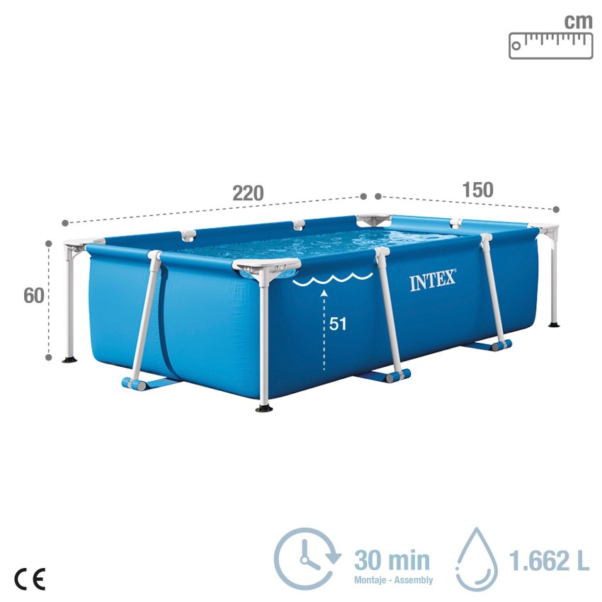 Piscina desmontable Small Frame | Prepara tu jardín para el verano con INTEX