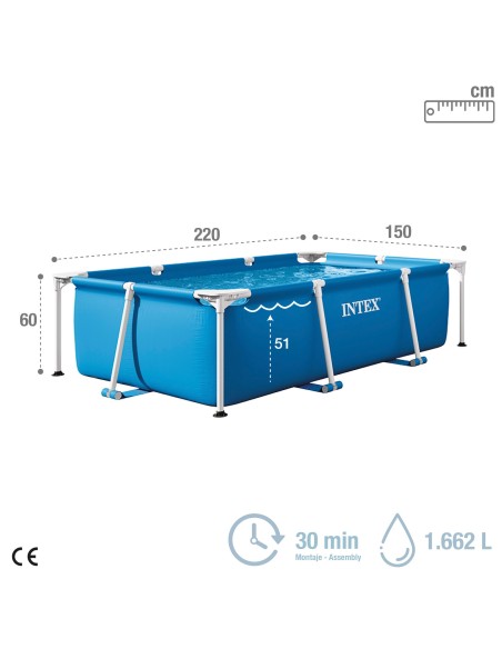 Piscina desmontable Small Frame | Prepara tu jardín para el verano con INTEX