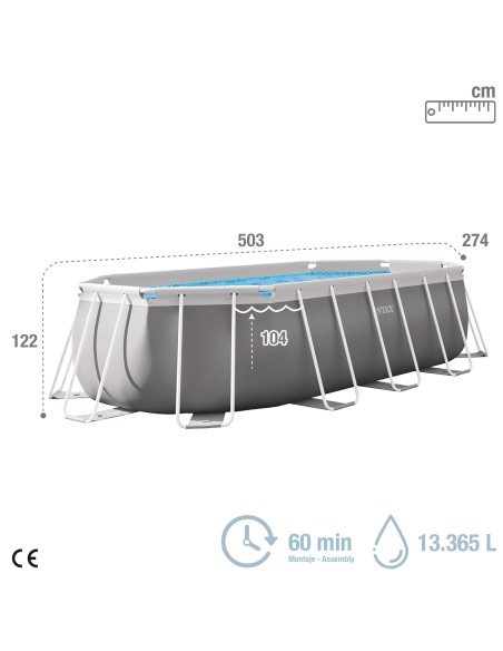 Piscina oval - piscinas desmontáveis | Intex.pt