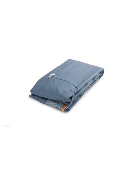 Cobertura para piscina Prisma Ultra Frame de 488x244x107cm fabricado com vinil resistente, dispõe de pequenos orifícios para evi