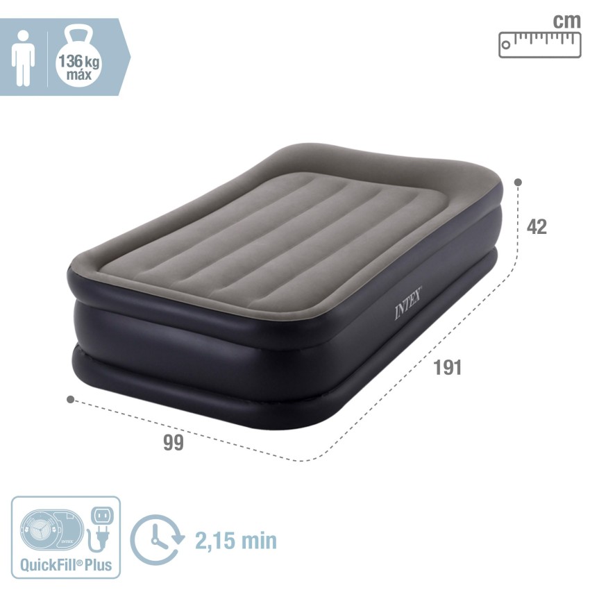 Colchão inflável duplo Dura-Beam Plus | INTEX