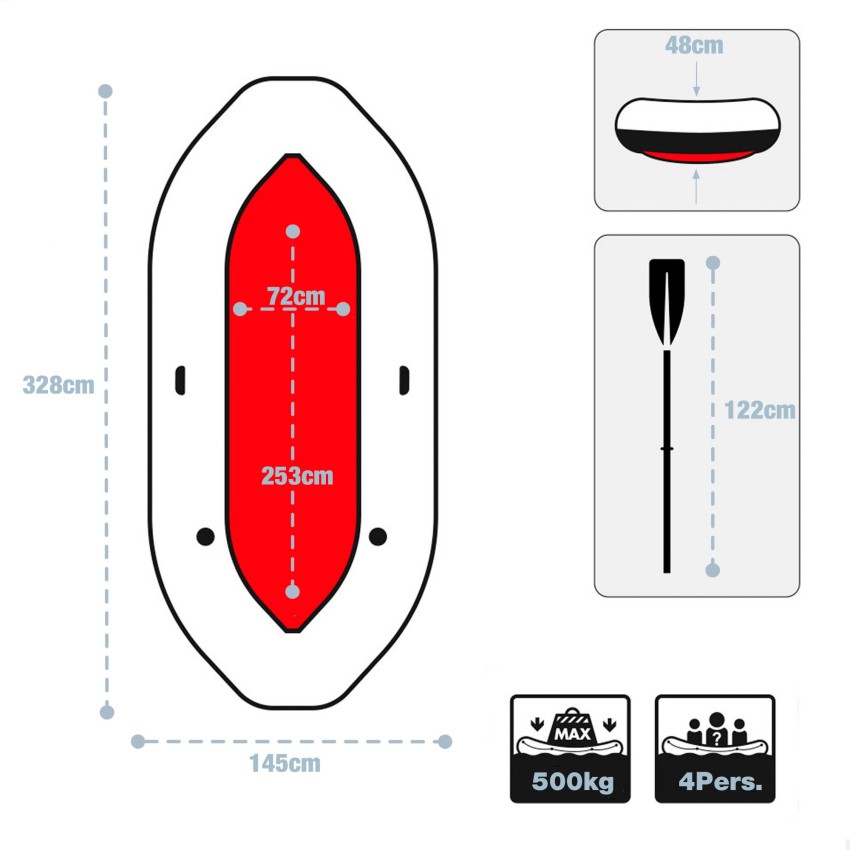 Barco insuflável sem motor INTEX | Loja Oficial INTEX