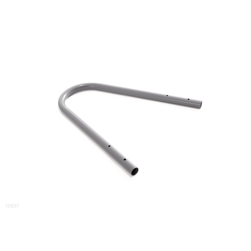 12637-BARRA SUPERIOR "U" ESCALERAS 107/122CM GRIS SS18