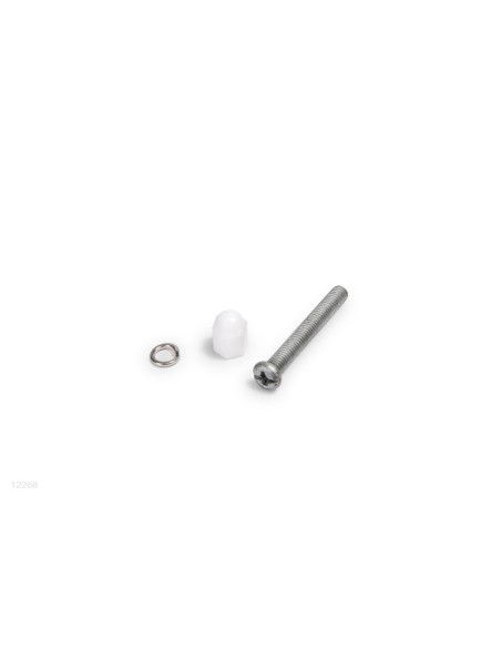 Conjunto de parafusos + anilha + porca de plástico para fixar o fecho de plástico à estrutura da escada desmontável de 107 cm de
