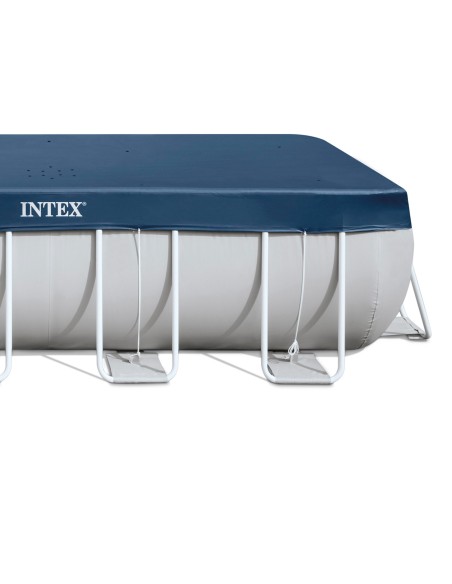 Cobertura INTEX de 389x184 cm exclusiva para piscinas Small y Prism Frame de 400x200 cm. Feita com vinil resistente de 18 mm de
