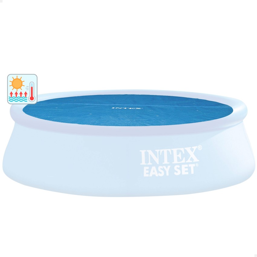 Cobertura solar INTEX de 290 cm de diâmetro para piscinas desmontáveis de 305 cmde diâmetro. Bolhas de ar selado com espessura d
