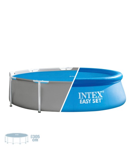 Cobertura solar INTEX de 290 cm de diâmetro para piscinas desmontáveis de 305 cmde diâmetro. Bolhas de ar selado com espessura d