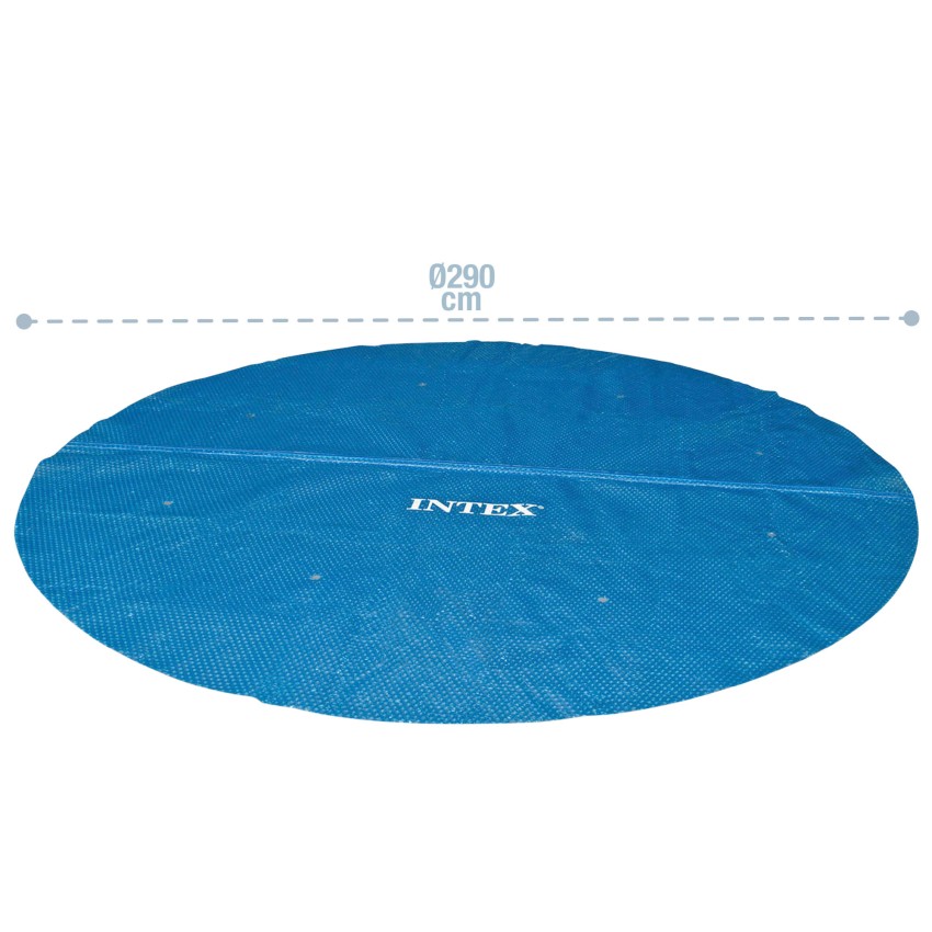 Cobertura solar INTEX de 290 cm de diâmetro para piscinas desmontáveis de 305 cmde diâmetro. Bolhas de ar selado com espessura d