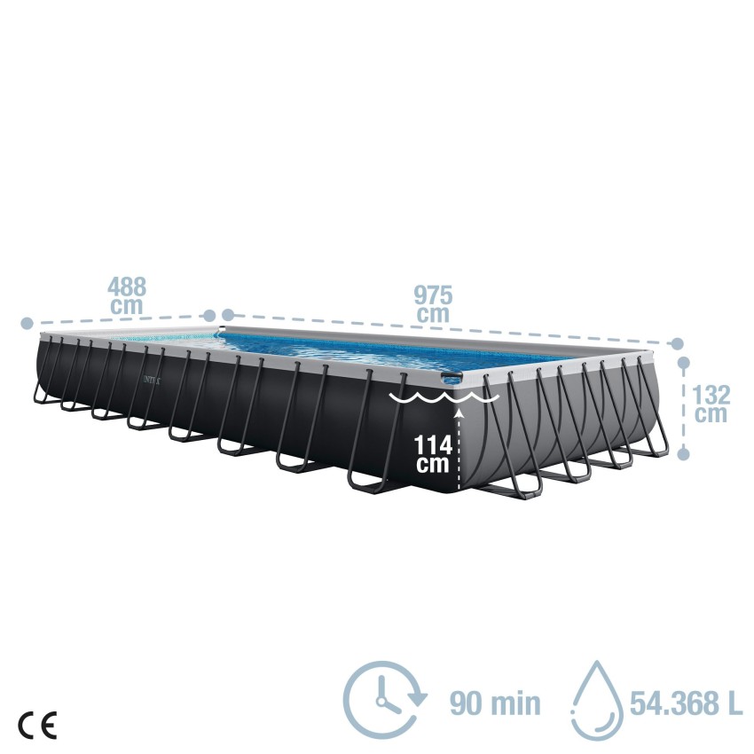 Comprar piscina desmontável retangular | Loja INTEX