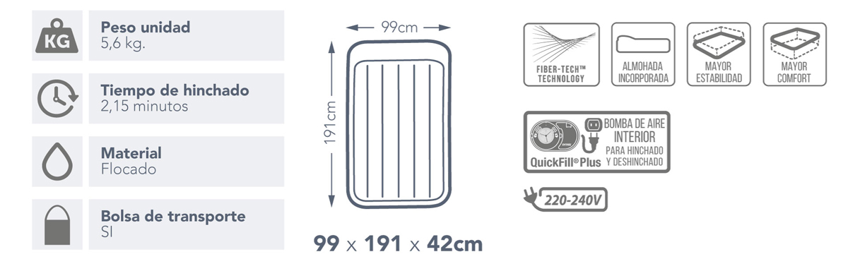 64132-Plus Deluxe Pillow Rest Raised Twin