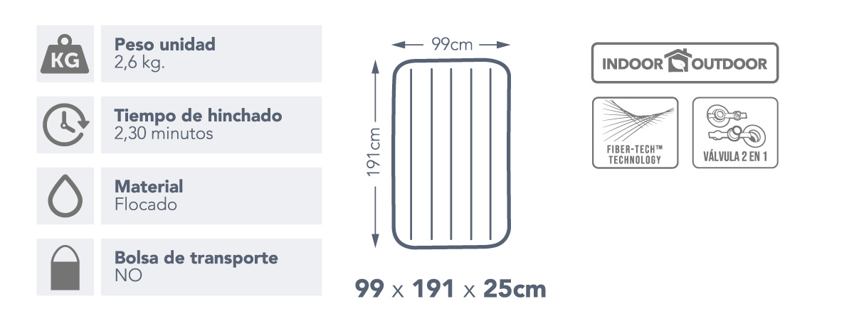 64101-Standard Single High Twin