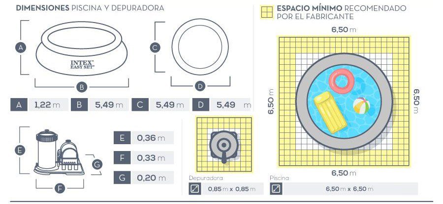 28176NP-PISCINA EASY SET 549X122CM (CONJUNTO COMPLETO)