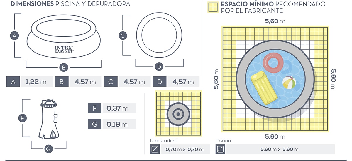 26168NP-PISCINA EASY SET 457X122CM (SET COMPLETO)