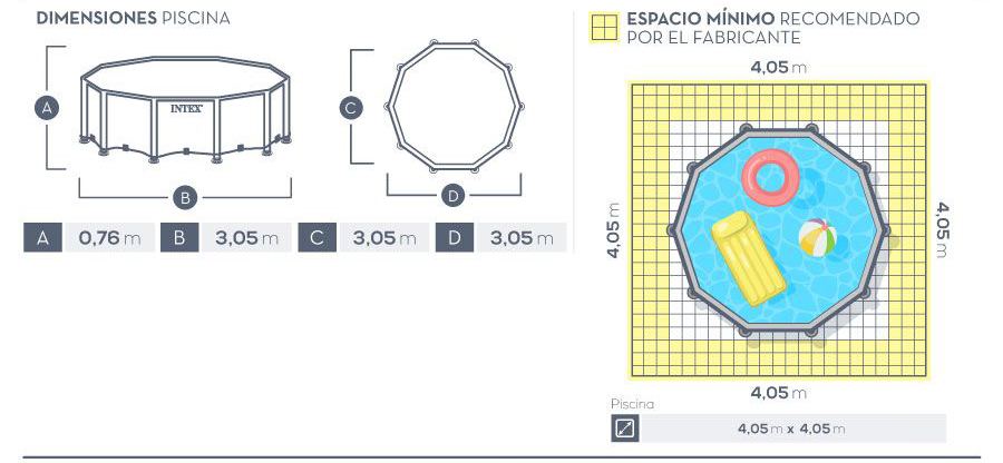 28700NP-PISCINA PRISM FRAME 305X76CM (S/BOMBA)